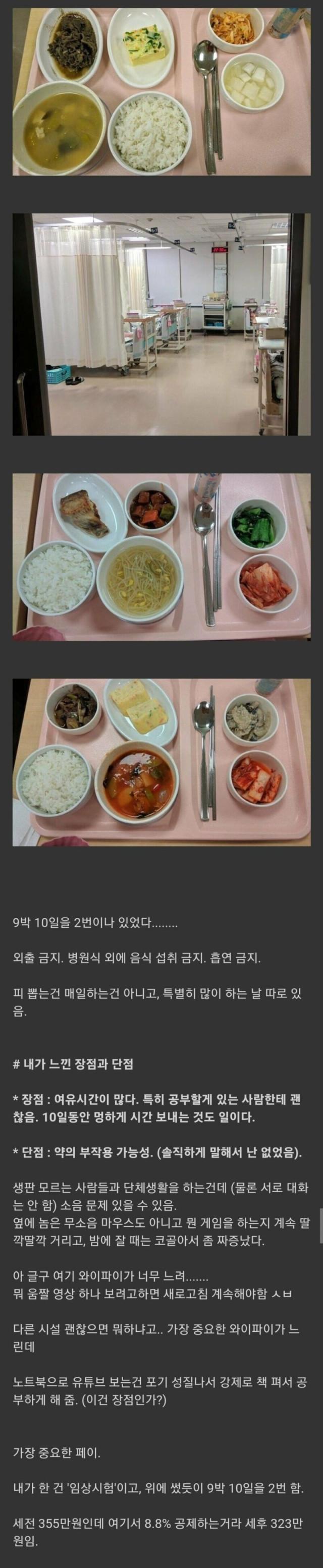 신약 임상시험 알바후기