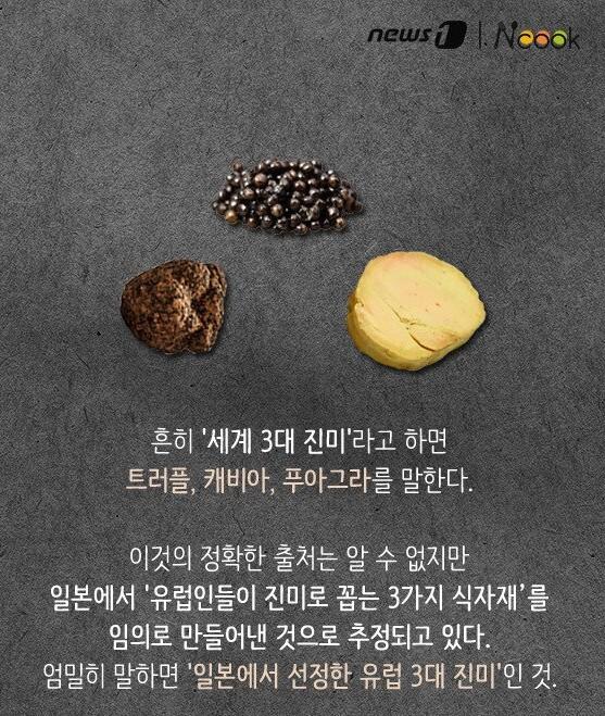 세계 3대 진미 선정기준