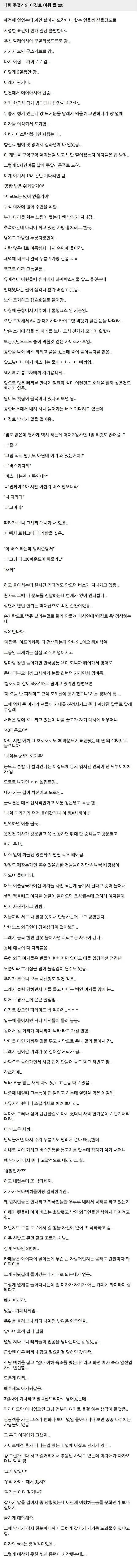 디씨 주갤러의 이집트 여행 썰