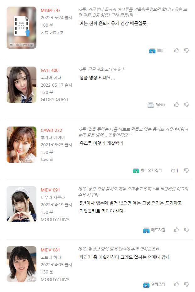 AV 평론가들의 냉정한 평가