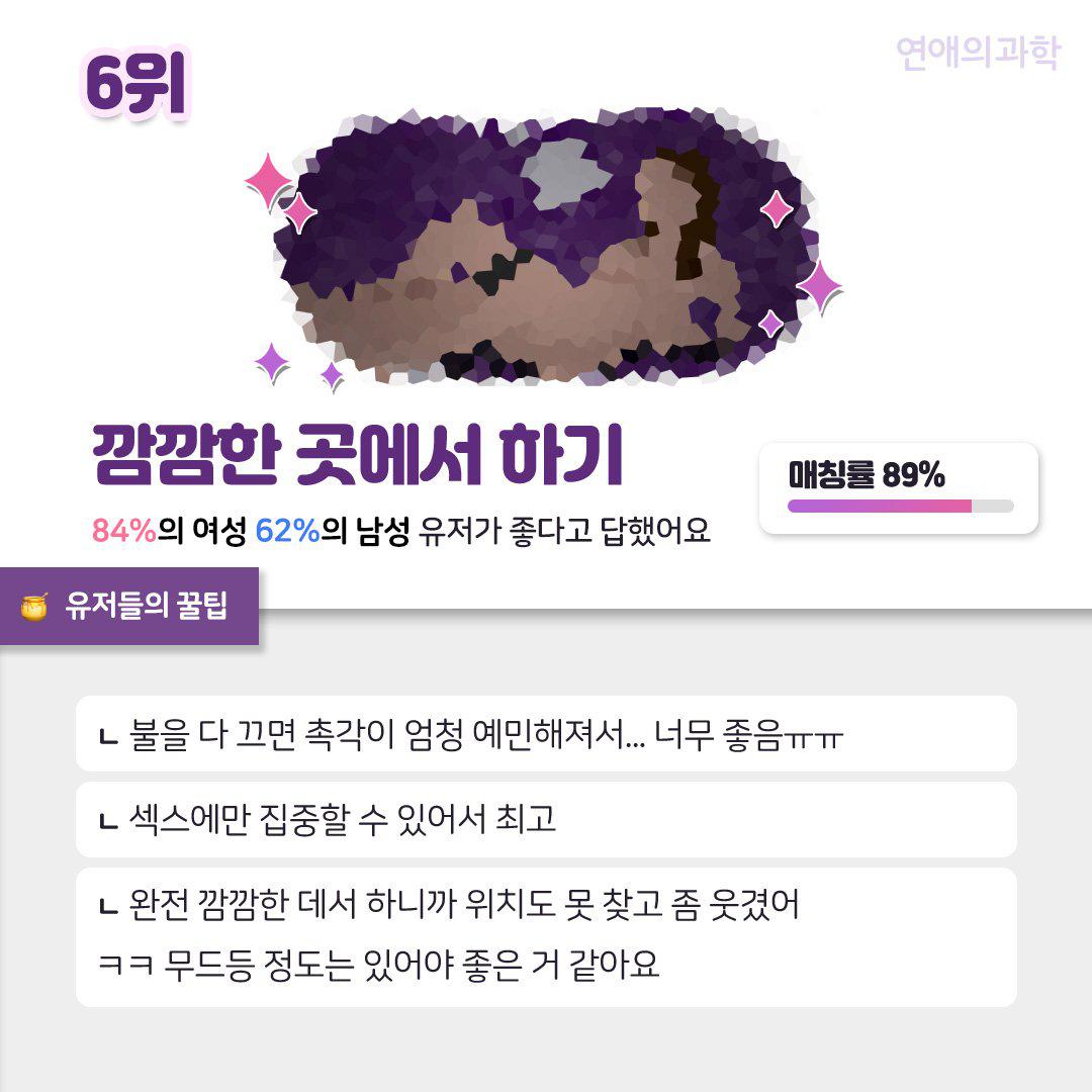 커플들이 가장 원하는 ㅅㅅ 판타지 TOP 10