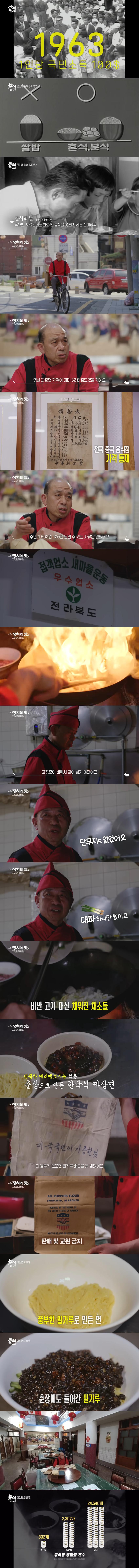 짜장면이 국민음식이 된 계기