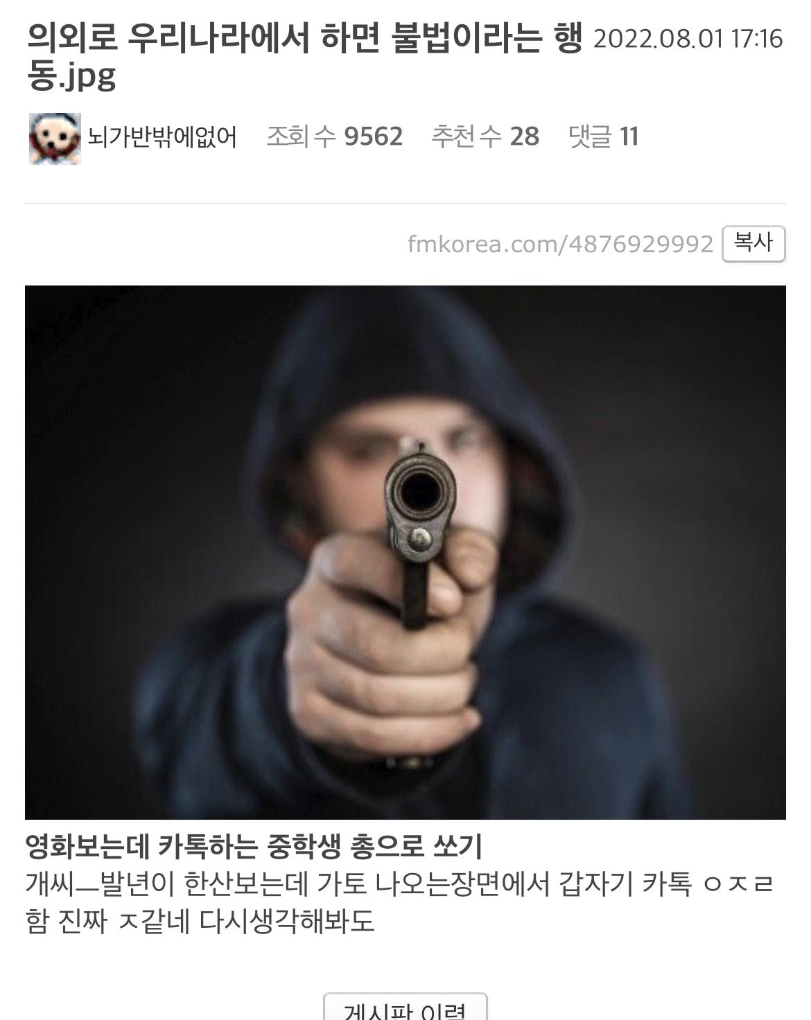 의외로 우리나라에서 하면 불법이라는 행동.jpg