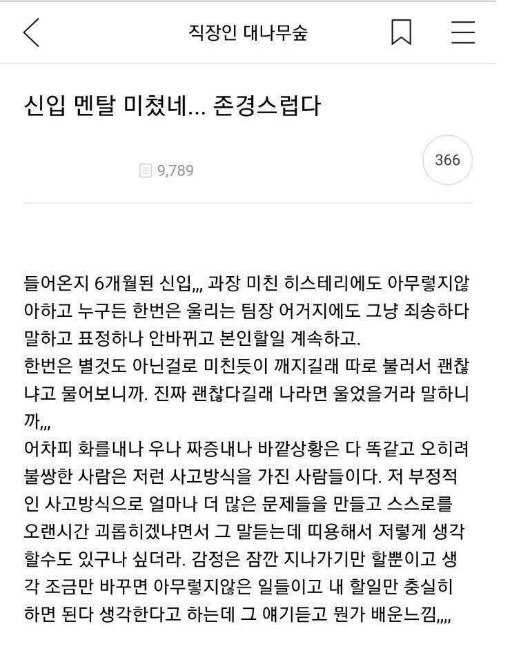 사회생활 2회차 신입