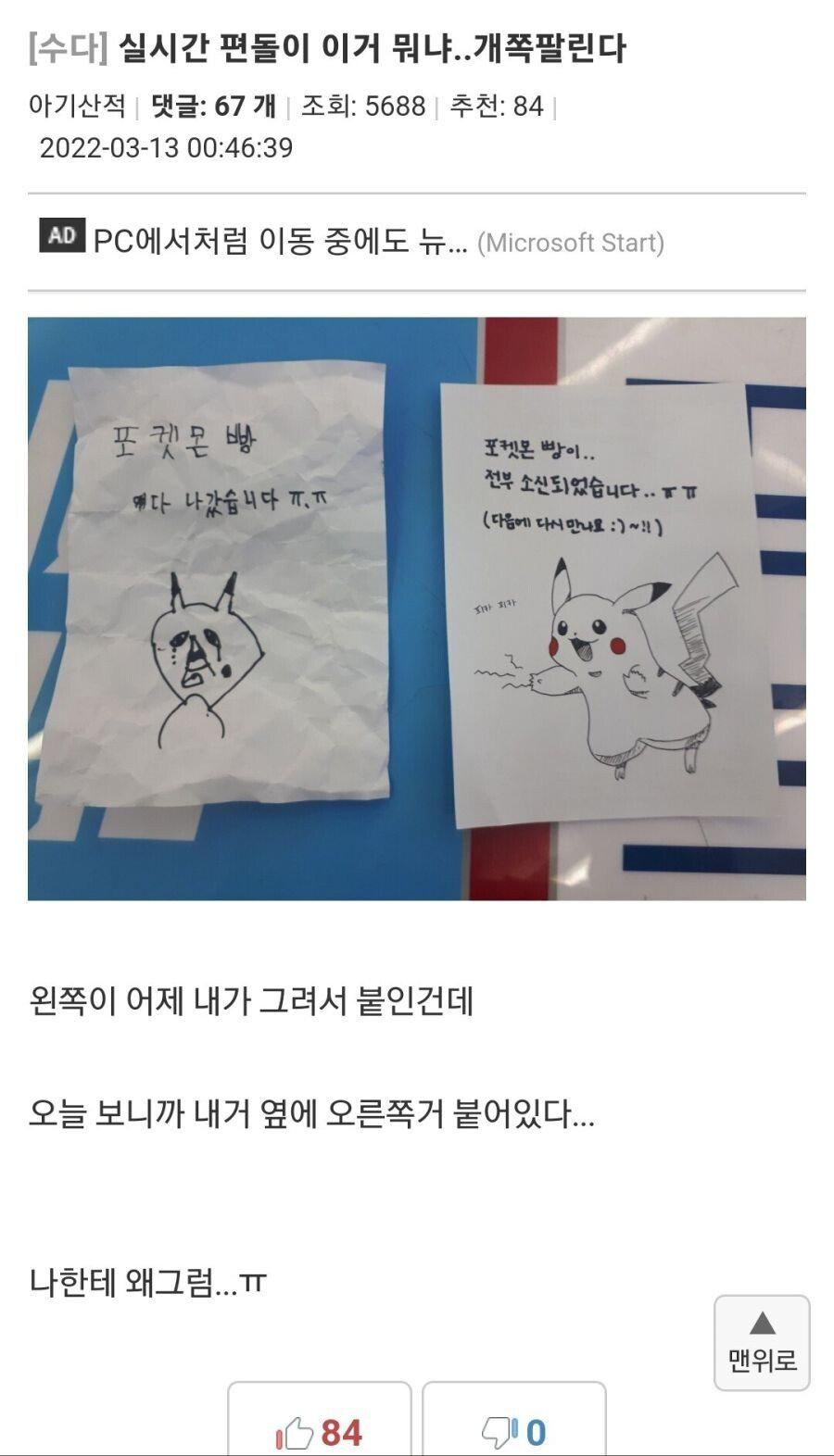 모르는 사람에게 농락당한 편의점 알바생